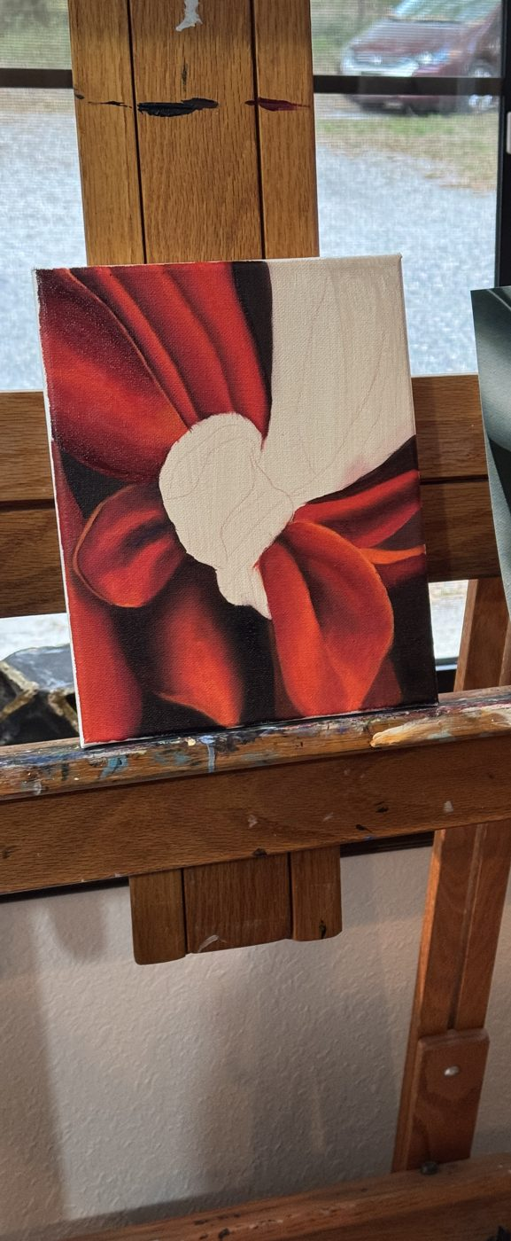 Red Bow, in progress